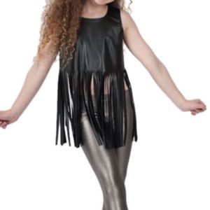 leather fringe top